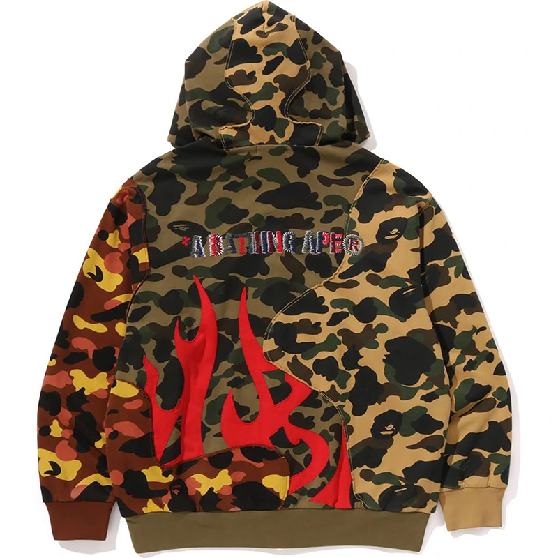 BAPE 1st Camo Upcycled Relaxed Fit Full Zip Hoodie - Image 2
