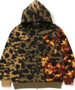 BAPE 1st Camo Upcycled Relaxed Fit Full Zip Hoodie