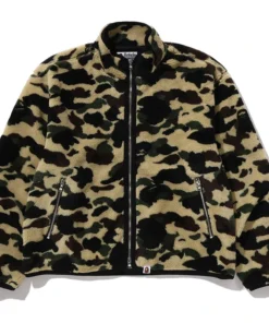 BAPE 1st Camo Yellow Fleece Jacket