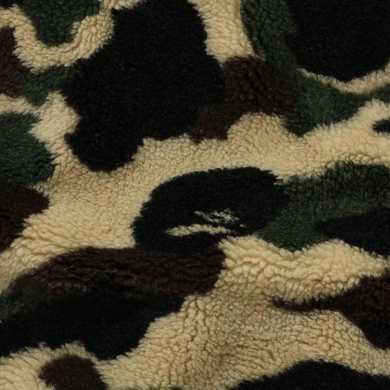BAPE 1st Camo Yellow Fleece Jacket - Image 4