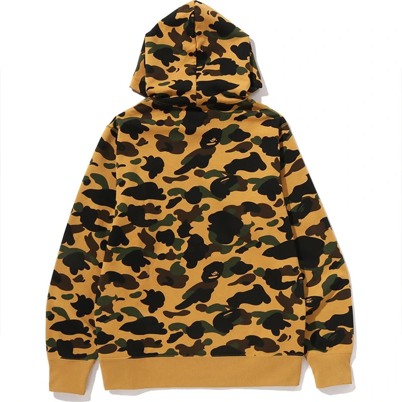 BAPE 1st Camo Yellow Pullover Hoodie - Image 2