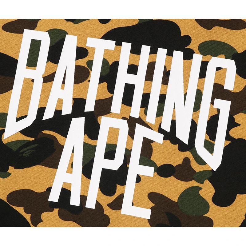 BAPE 1st Camo Yellow Pullover Hoodie - Image 3