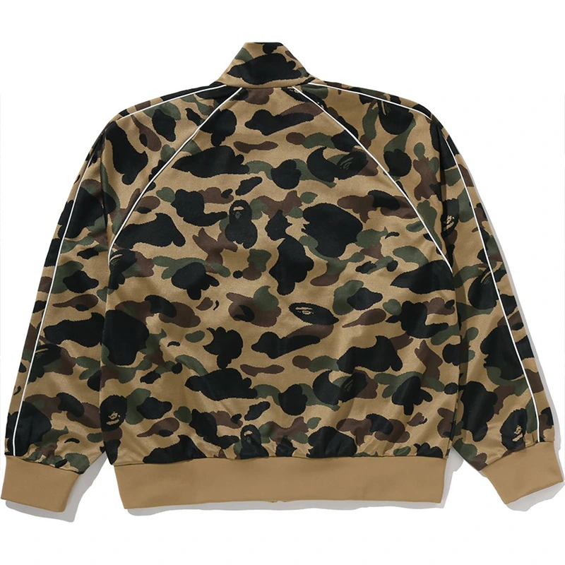 BAPE 1st Yellow Camo Logo Relaxed Fit Track Jacket - Image 2