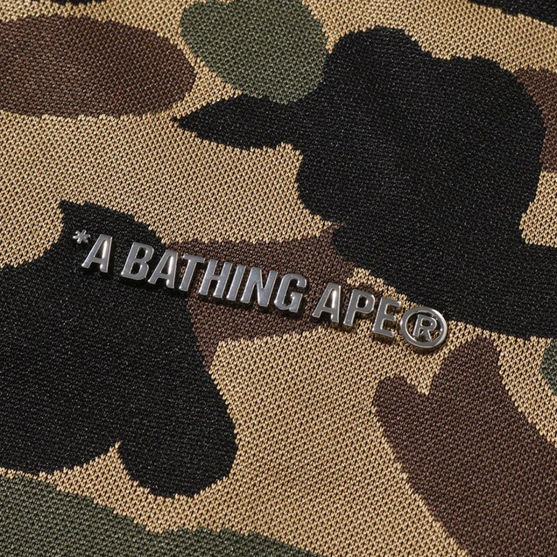 BAPE 1st Yellow Camo Logo Relaxed Fit Track Jacket - Image 3