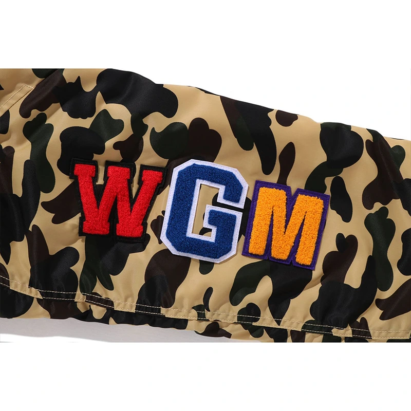 BAPE 1st Yellow Camo Shark MA-1 Jacket - Image 6