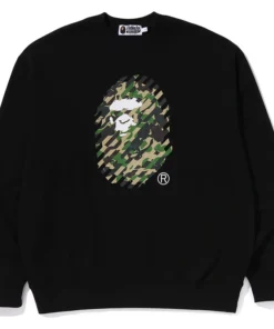 BAPE ABC Camo Ape Head Relaxed Fit Crewneck Sweatshirt