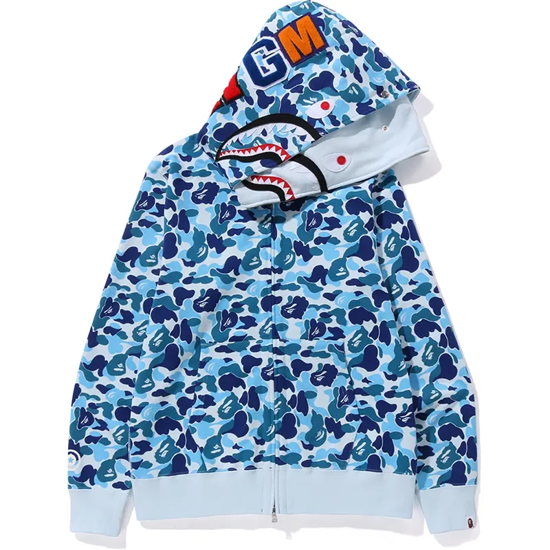 BAPE ABC Camo Double Shark Full Zip Hoodie - Image 2