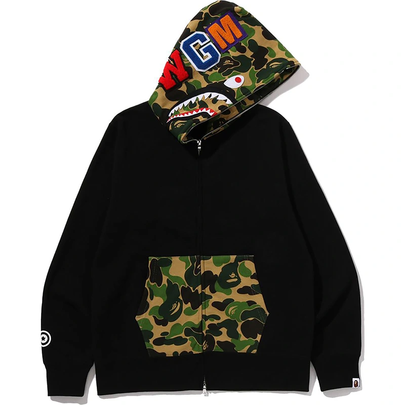 BAPE ABC Camo Shark Full Zip Hoodie - Image 2