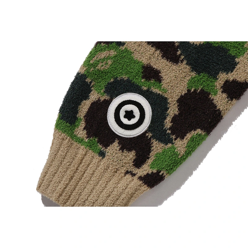 BAPE ABC Camo Towel Jacquard Shark Cropped Full Zip Hoodie - Image 4