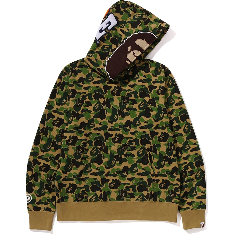 BAPE ABC Green Camo 2nd Ape Pullover Hoodie - Image 2