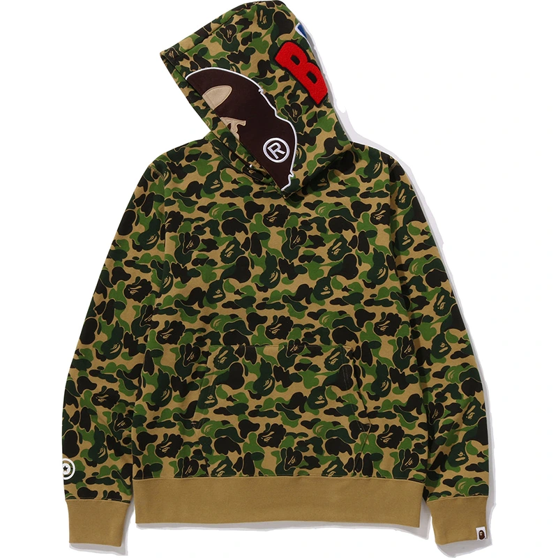 BAPE ABC Green Camo 2nd Ape Pullover Hoodie - Image 3