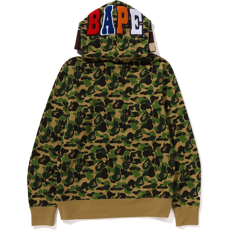 BAPE ABC Green Camo 2nd Ape Pullover Hoodie - Image 4