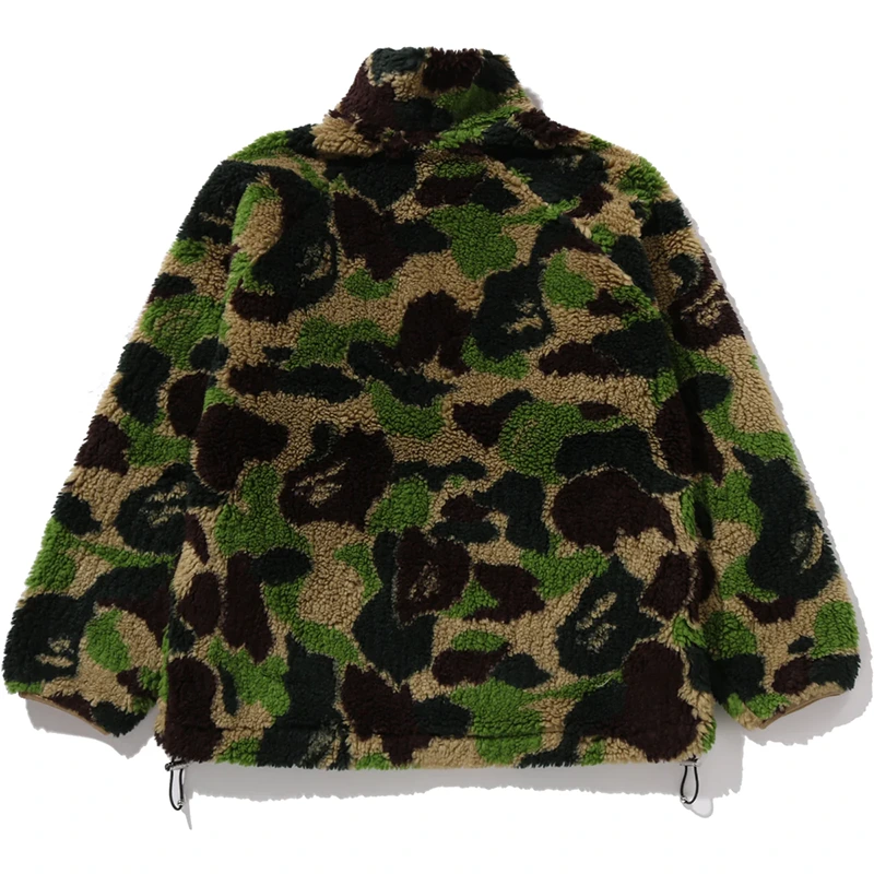 BAPE ABC Green Camo Metal One Point Boa Jacket - Image 2
