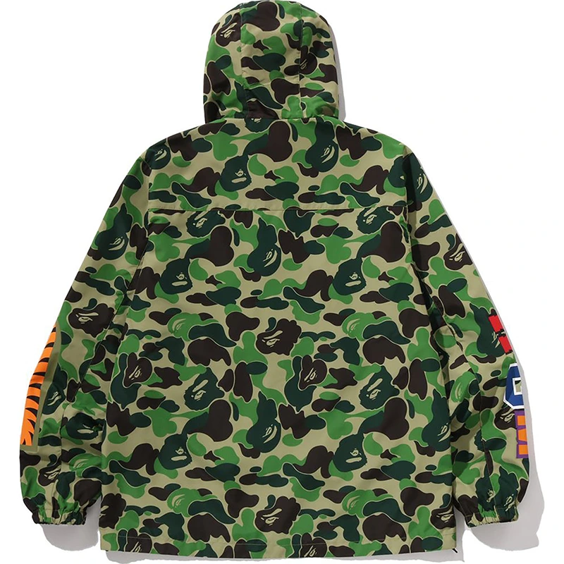 BAPE ABC Green Camo Shark Hoodie Jacket - Image 3