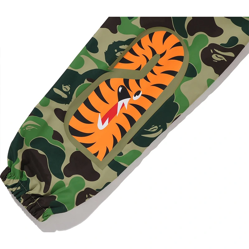 BAPE ABC Green Camo Shark Hoodie Jacket - Image 5