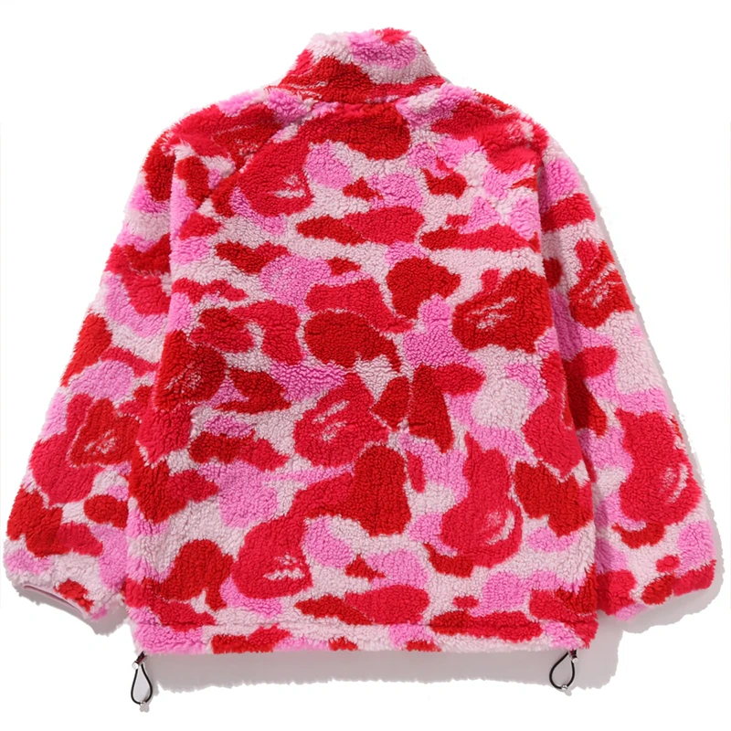 BAPE ABC Pink Camo Metal One Point Boa Jacket - Image 2