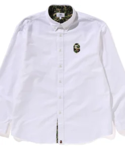 BAPE ABC White Camo One Point Relaxed Fit Shirt