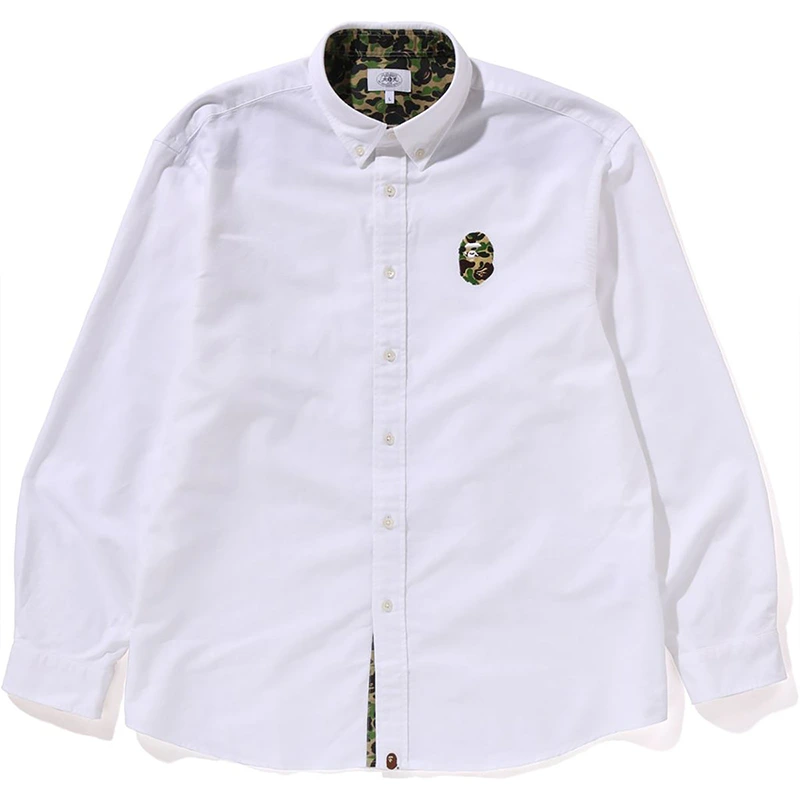 BAPE ABC White Camo One Point Relaxed Fit Shirt