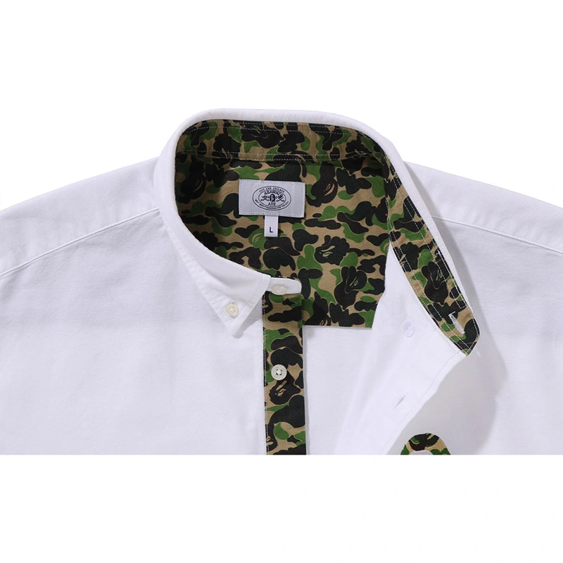 BAPE ABC White Camo One Point Relaxed Fit Shirt - Image 4