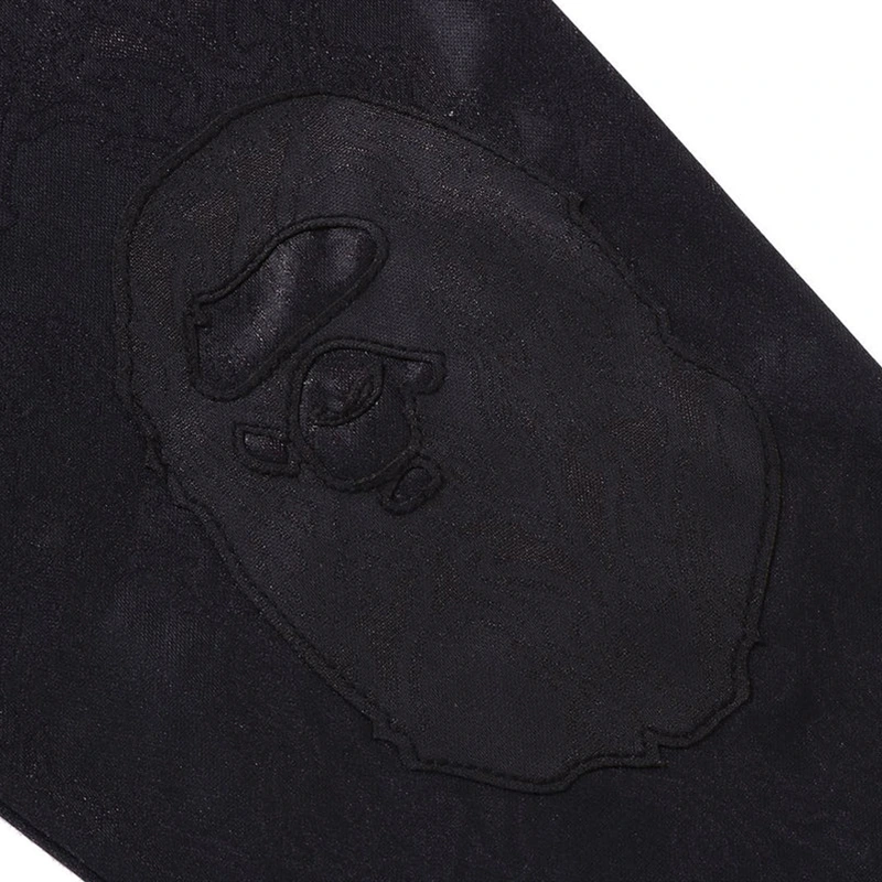 BAPE Ape Flame Monogram Jacquard Logo Green Relaxed Fit Football Jersey - Image 3