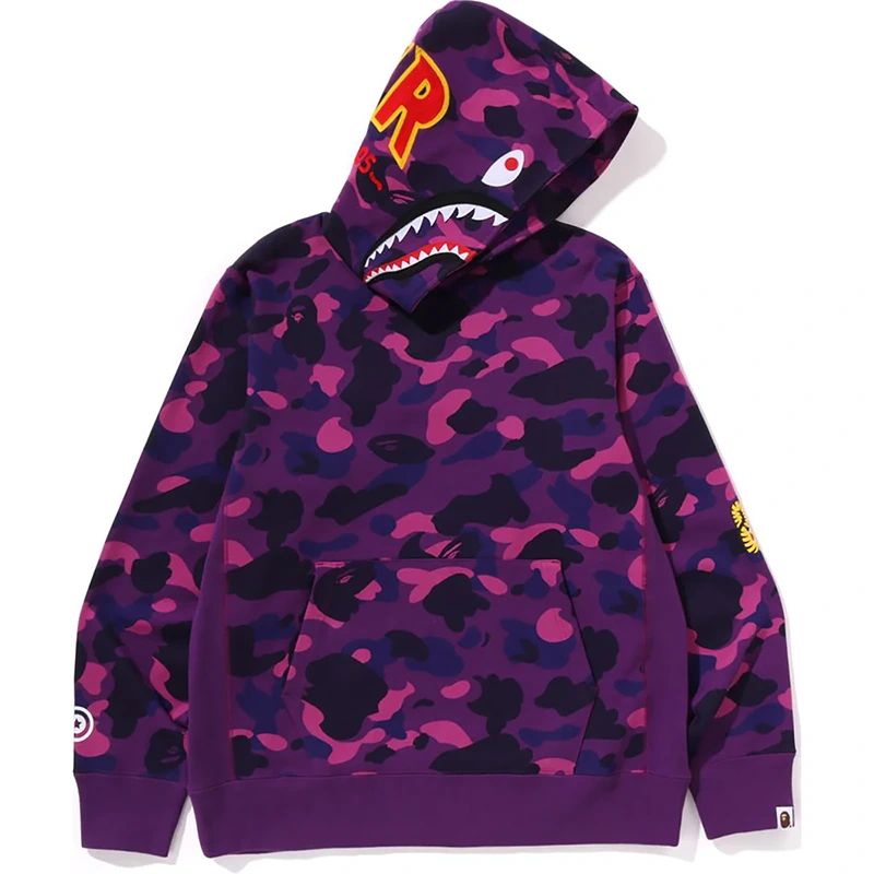 BAPE Color Camo 2nd Shark Pullover Hoodie - Image 2