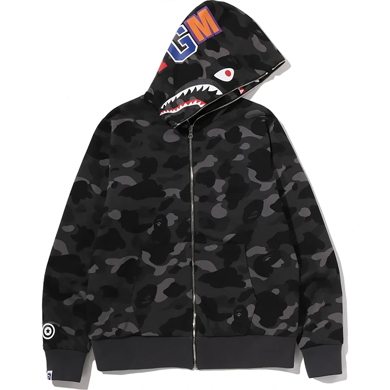 BAPE Color Camo Reversible Shark Full Zip Hoodie - Image 2