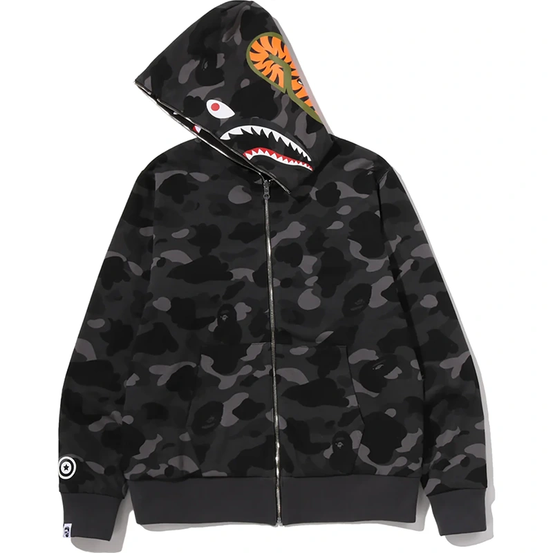 BAPE Color Camo Reversible Shark Full Zip Hoodie - Image 3