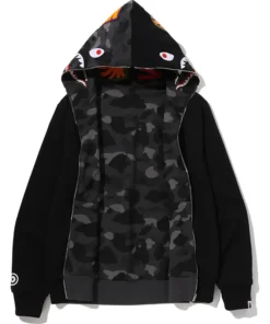 BAPE Color Camo Reversible Shark Full Zip Hoodie