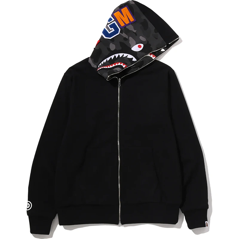 BAPE Color Camo Reversible Shark Full Zip Hoodie - Image 5