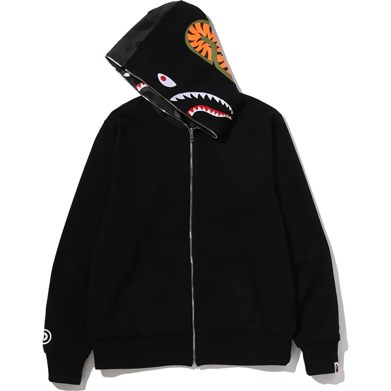 BAPE Color Camo Reversible Shark Full Zip Hoodie - Image 6