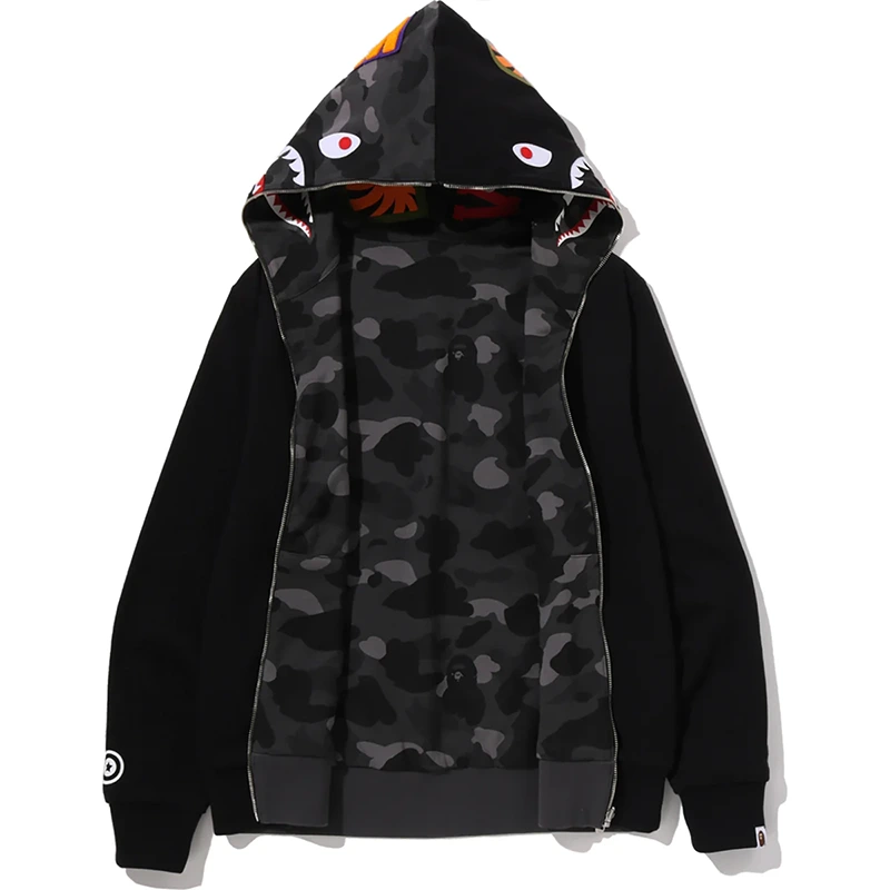 BAPE Color Camo Reversible Shark Full Zip Hoodie