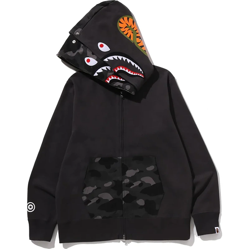 BAPE Color Camo Shark Full Zip Double Hoodie - Image 3