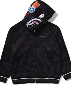 BAPE Color Camo Shark Relaxed Fit Hoodie Track Jacket