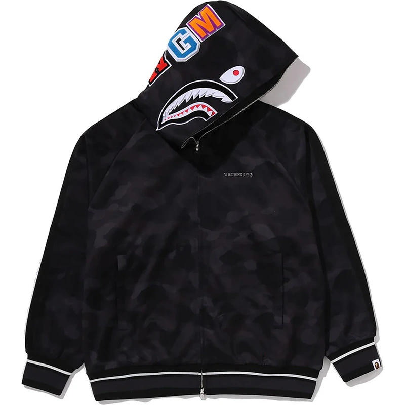BAPE Color Camo Shark Relaxed Fit Hoodie Track Jacket