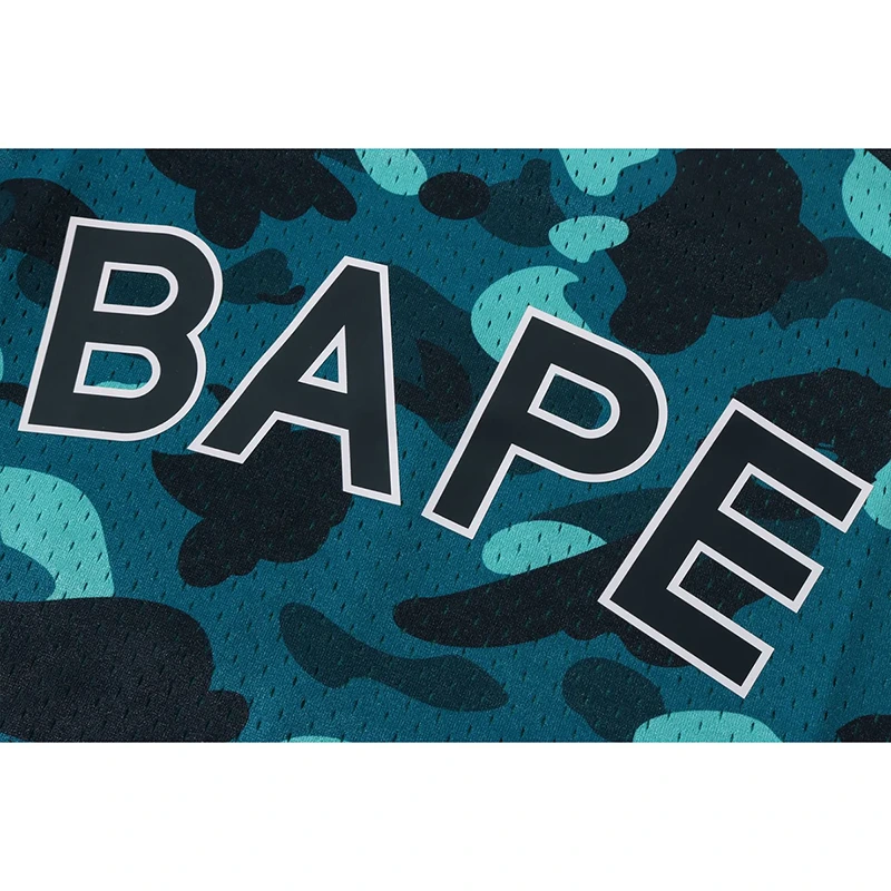 BAPE Color Green Camo Mesh Multi Logo Relaxed Fit Tank Top - Image 5