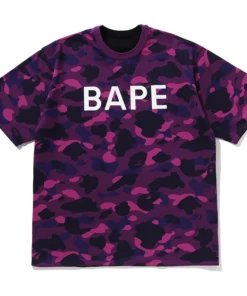 BAPE Color Purple Camo Reversible Tee