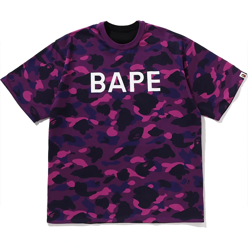 BAPE Color Purple Camo Reversible Tee