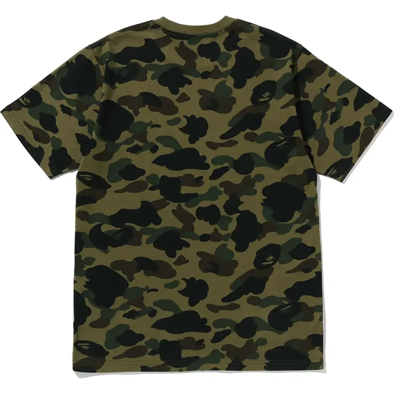 BAPE Green Color Camo One Point Tee - Image 2