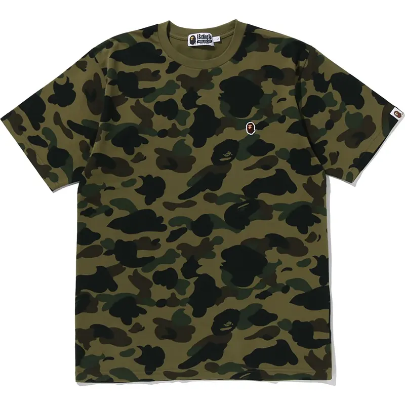 BAPE Green Color Camo One Point Tee