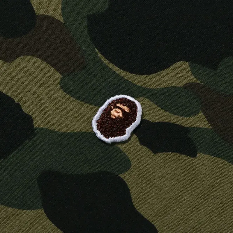 BAPE Green Color Camo One Point Tee - Image 3