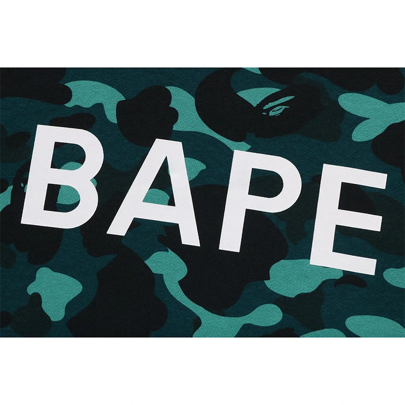 BAPE Green Color Camo Pullover Hoodie - Image 3