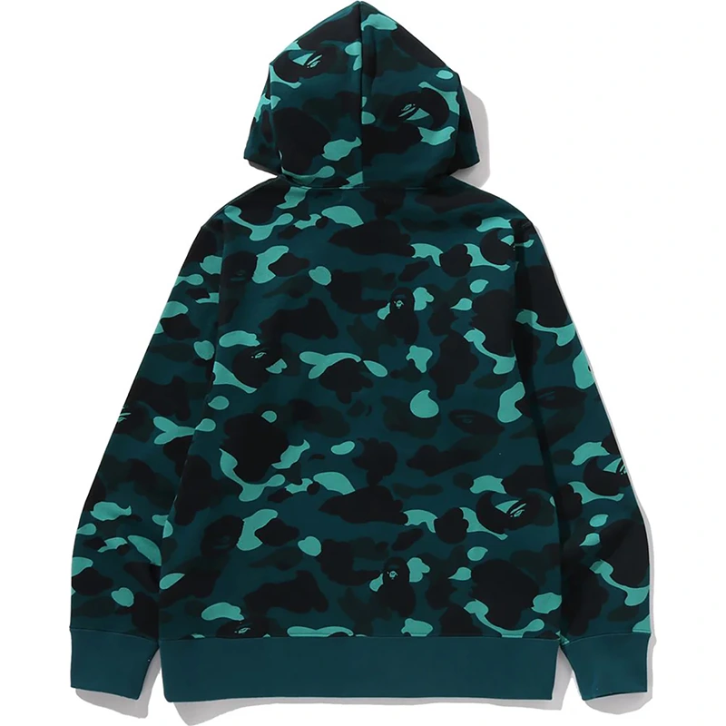 BAPE Green Color Camo Pullover Hoodie - Image 2