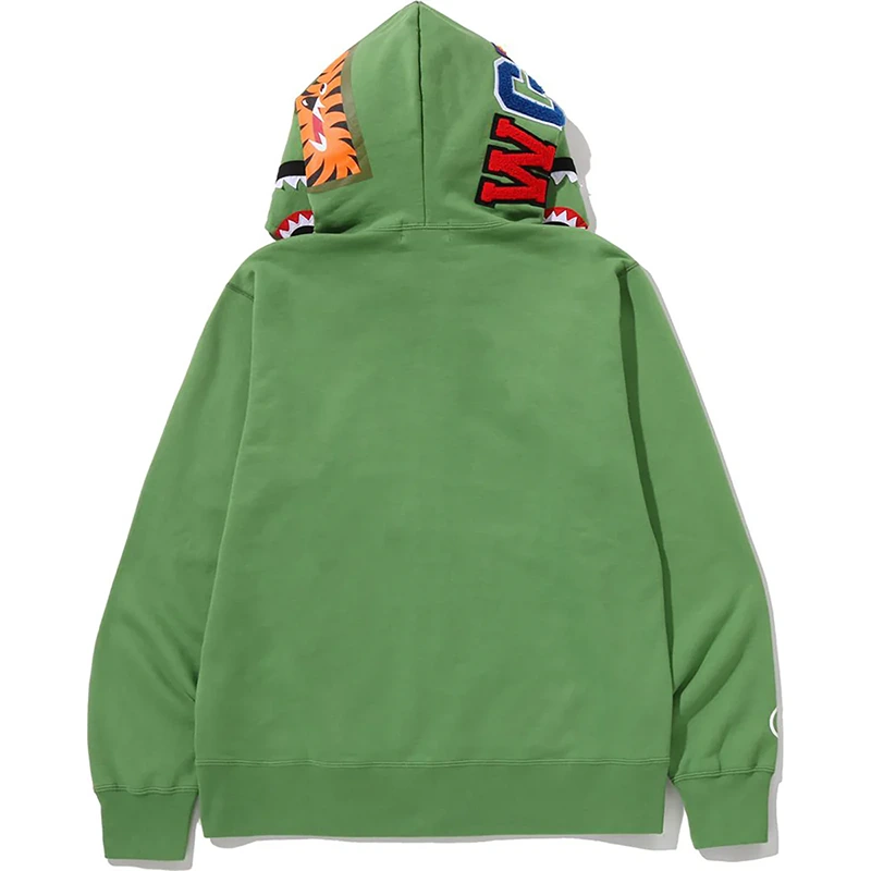 BAPE Green Shark Full Zip Hoodie - Image 3