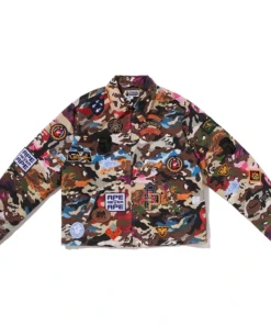 BAPE Hybrid Camo Multi Badge Jacket