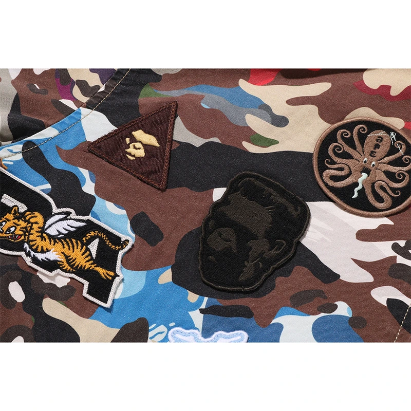BAPE Hybrid Camo Multi Badge Jacket - Image 5