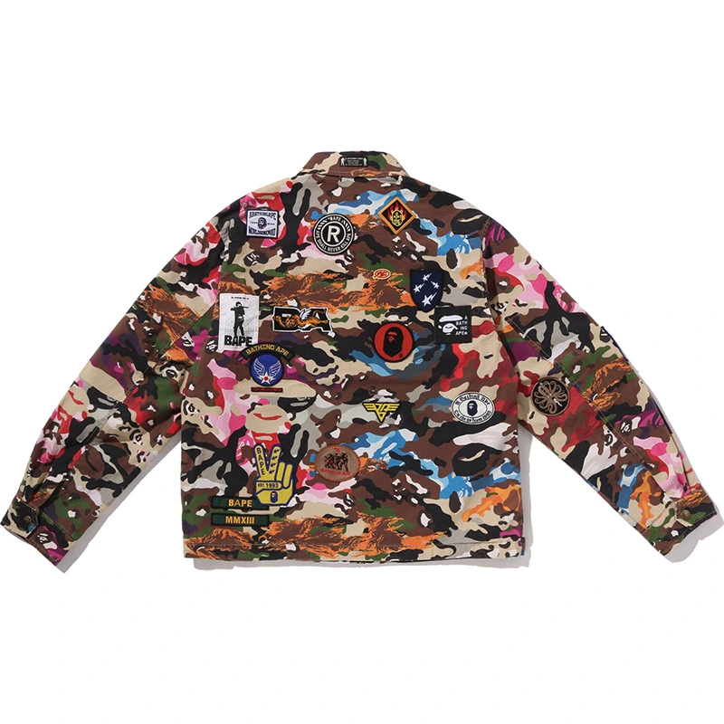 BAPE Hybrid Camo Multi Badge Jacket - Image 2