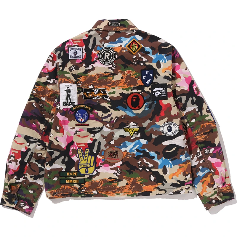 BAPE Hybrid Camo Multi Badge Jacket - Image 3