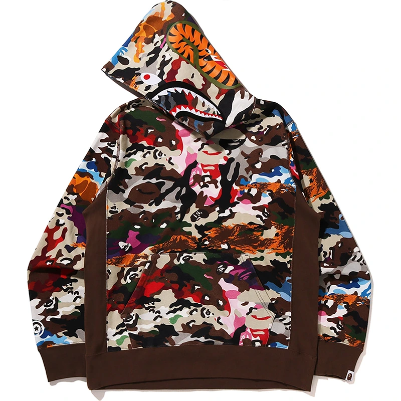 BAPE Hybrid Camo Shark Pullover Hoodie - Image 2
