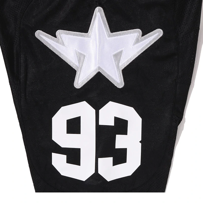 BAPE Line Camo Multi Logo Cropped Fit Football Jersey - Image 4