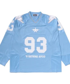 BAPE Line Sax Camo Multi Logo Cropped Fit Football Jersey